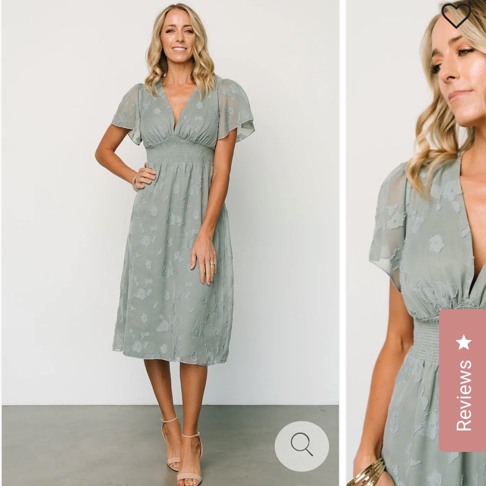 Baltic Born Green Midi Dress